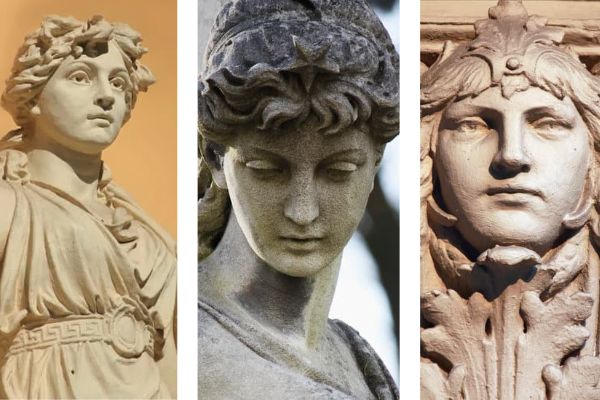 Different looks of Aphrodite over the centuries.