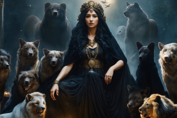 Hecate controlling creatures.