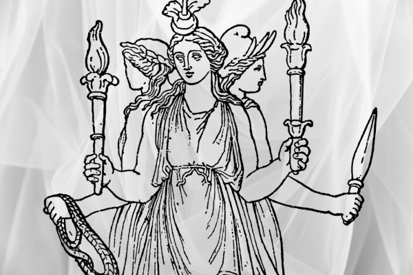 Goddess Hecate in her triple-form.