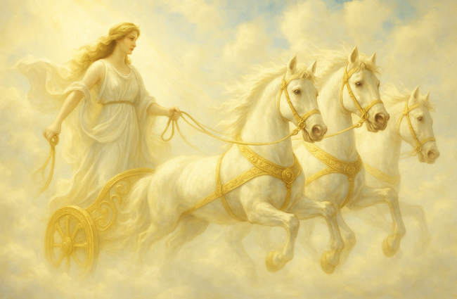 The chariot of Nemesis.